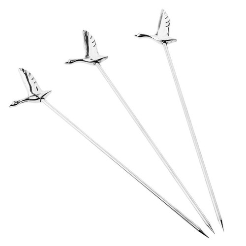 3pcs cocktail sticks bird - cocktail,