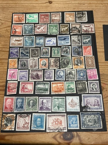 Old stamps chile - old,