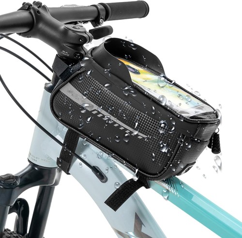 Top tube bike storage bag - top,