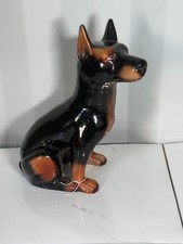 Vintage Ceramic Doberman Dog