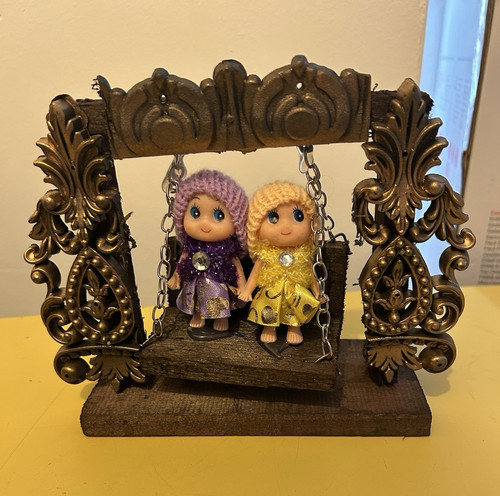 Dolls house garden swing - house,