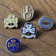 Girl Guide Enamel Pin Badges Lovely Vintage Job Lot Bundle Jubilee 1960 