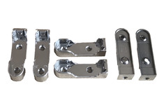 6 x Strong Wardrobe Closet Rail Chrome Bracket - End Holder to Suit 15mm Rod