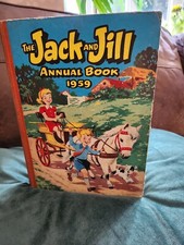 The Jack And Jill Annual Book - 1959 - Hardback - Unclipped - Vintage Book