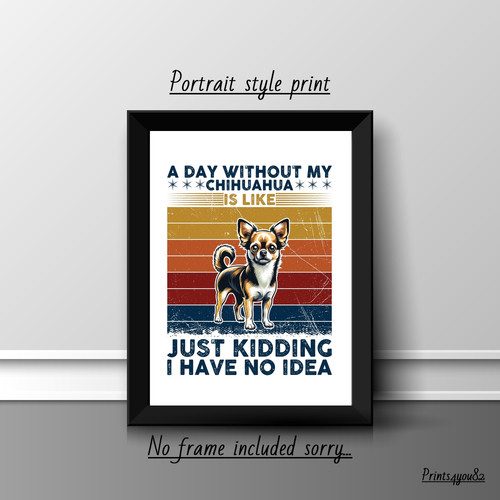 Chihuahua pet print picture - pet,
