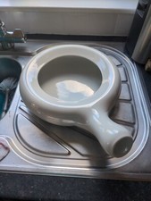 Ceramic White Porcelain Chamber Pot Urinal Bed Pan Vintage With Spout 9.99p 