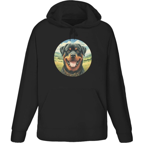 Happy rottweiler portrait - 'happy, portrait'