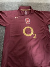 Farewell to Highbury Redcurrent Arsenal Shirt 2006 Size large 42/44 Inch