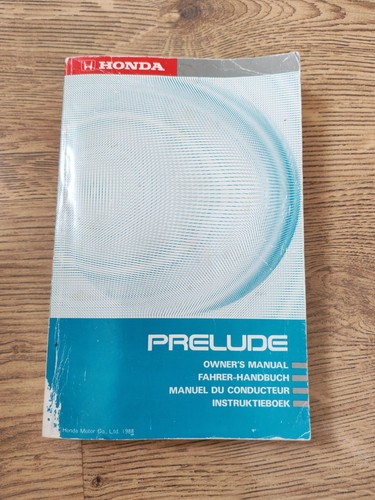 Honda prelude 1988 owner - honda,