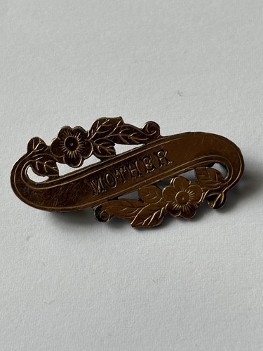 Antique gold front mother - antique,