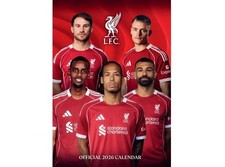 Liverpool FC A3 Calendar 2026.