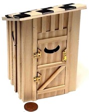 Dolls House Garden Toilet Shed