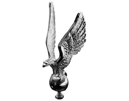 Standing silver eagle chrome - silver,