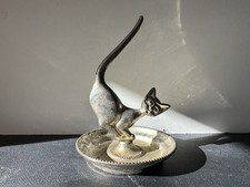 Vintage SEBA Silver Plated Cat