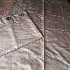 Baroque Rococo Dunelm Silky Silver Grey Patio Door Curtains 46x90 Excellent...