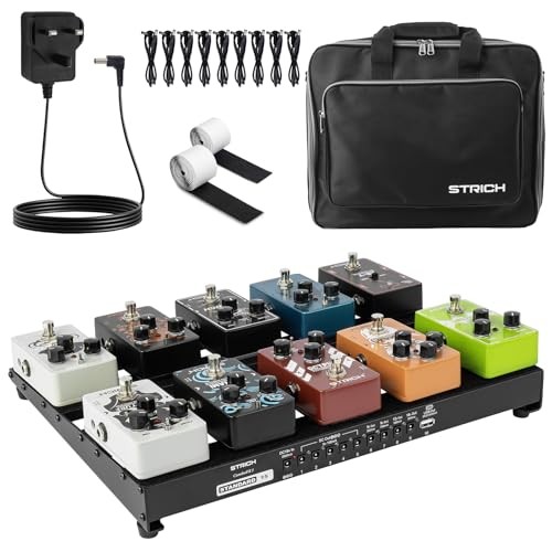 Strich guitar pedal board with - pedal,