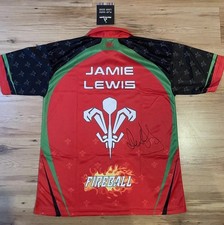 Signed Jamie Lewis darts shirt
