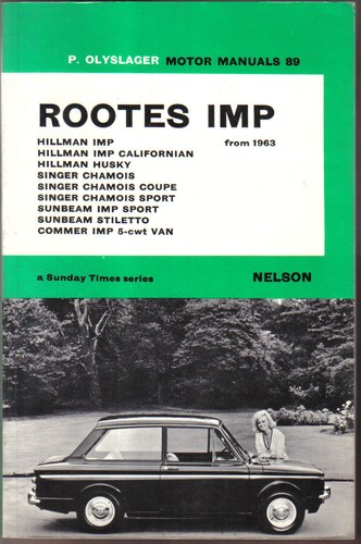 Hillman imp motor - motor, manual