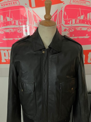 Allsaints black leather flying - black,