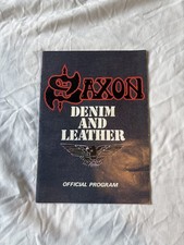Saxon Programme 1982 Denim And Leather Tour