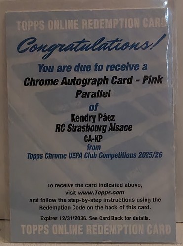 Kendry paez topps - kendry, uefa