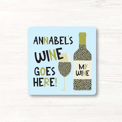 Personalised funny wine drinks - personalised,