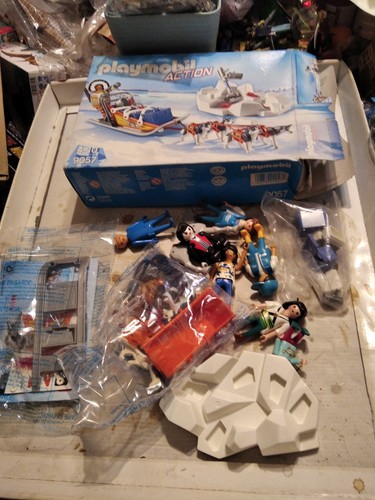 Playmobil dog sled - dog, lot