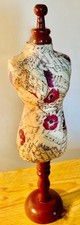 Paper Mache Small Mannequin, Jewellery Stand Poppy / Music Score Female Bust