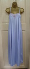 VINTAGE AVON PRETTY LILAC SILKY NYLON LONG NIGHTDRESS SZ 12-14