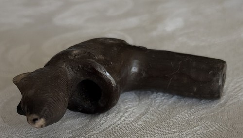 Native american carved bear - native,