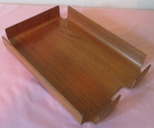 RETRO MALLOD WOODEN FILING DESK PAPER TRAY - 15" x 10"