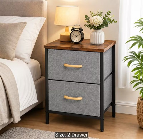 Spacious fabric drawers - spacious,