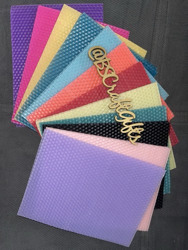 Coloured beeswax sheets - beeswax,