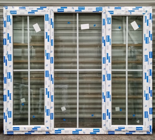 White plastic upvc - white, window
