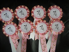 Pony Party Rosettes personalised for little girls or Boys(Name & Age) X 6 (2025)