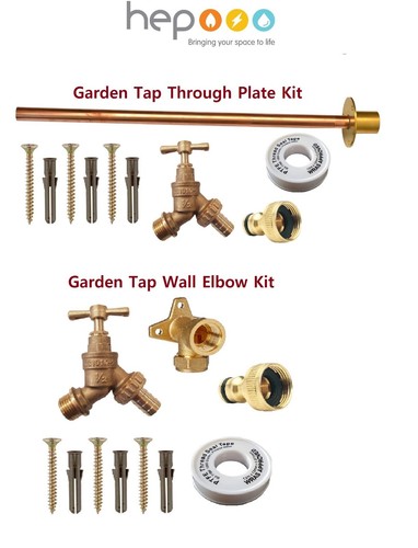 Garden tap outside with - garden,