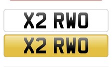 X2 RWO Cherished Number Plate 