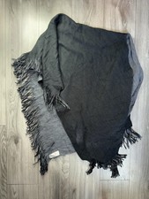 Wallis Poncho Black Grey One