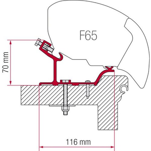 Fiamma adapter bracket - fiamma, for