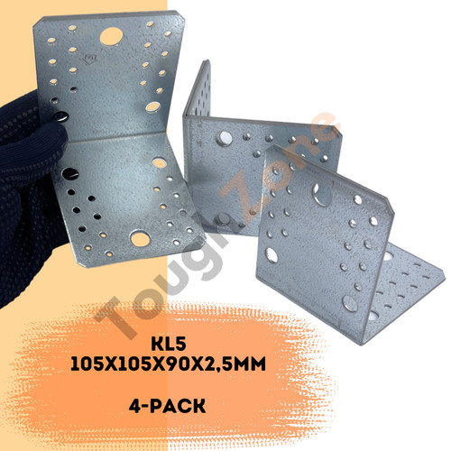 Galvanised angle brackets - angle,