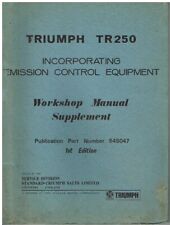 TRIUMPH TR250 SPORTS 1967- ORIGINAL FACTORY WORKSHOP MANUAL SUPPLEMENT