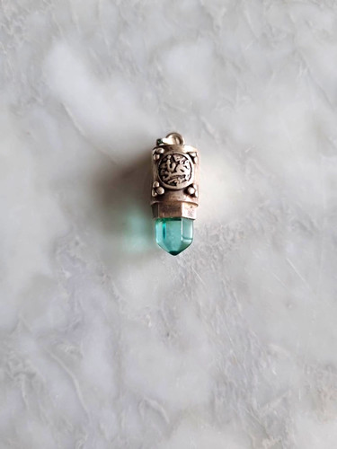Egyptian amulet pendant - amulet, blue