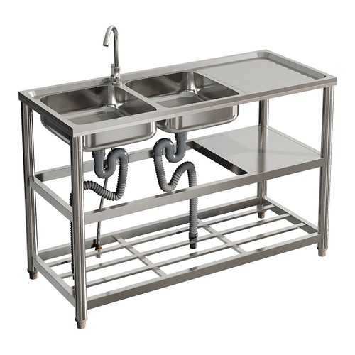Stainless steel catering sink - steel,