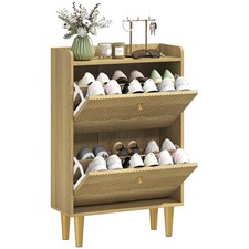 HOMCOM Narrow Shoe Cabinet
