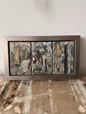 John Higgins Painting End of an Era II Triptych Cornish Farming St Ives Art