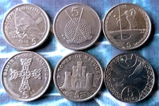 Isle of Man- lot of 6 x 5p