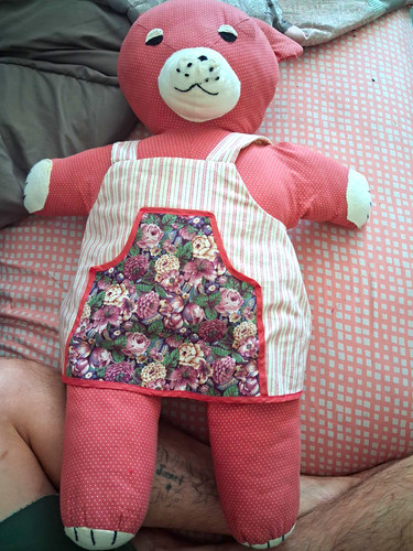 Vintage pink white cloth - pink, &