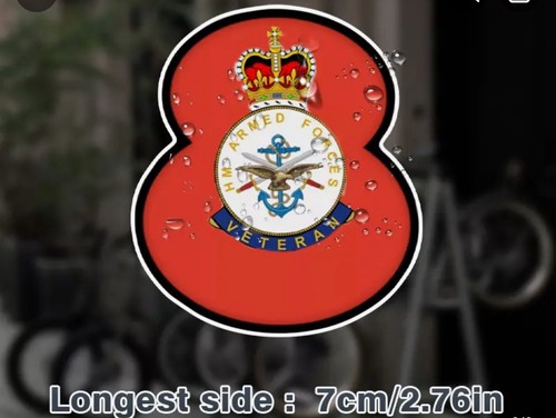 Armed forces veteran poppy - armed,