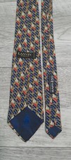 Lanvin Paris Silk Tie Blue