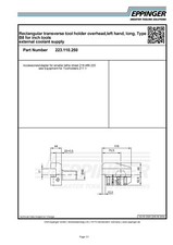 VDI40, turning tool holder
